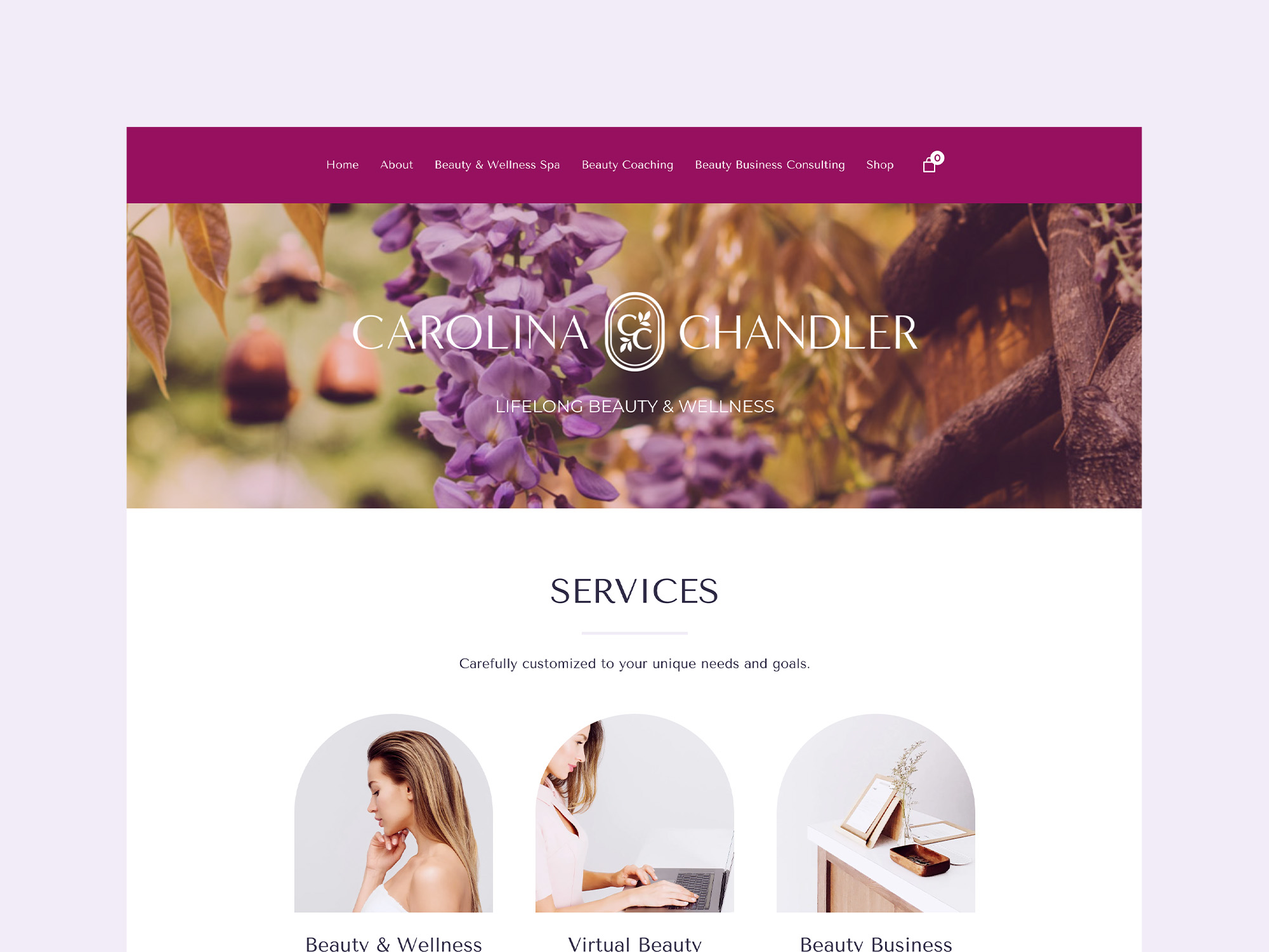 Carla Gabriel | Portfolio | Website Design & Development | Carolina Chandler